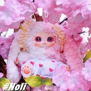 Baby Three Noli’s Rosemary Town Soft Plush Series- Promoted by Fate -Pink/White